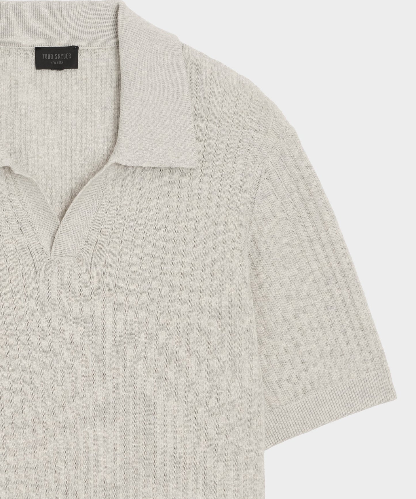 Todd Snyder Tide Montauk Sweater Polo in Dusty Steel Dusty Steel