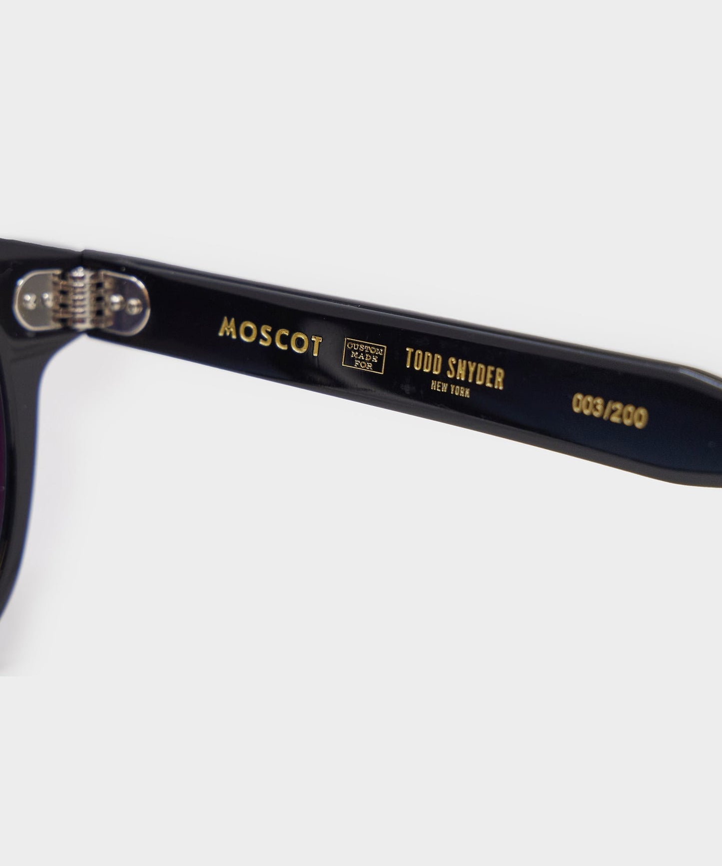 Todd Snyder Exclusive MOSCOT Gelt Sunglasses Black