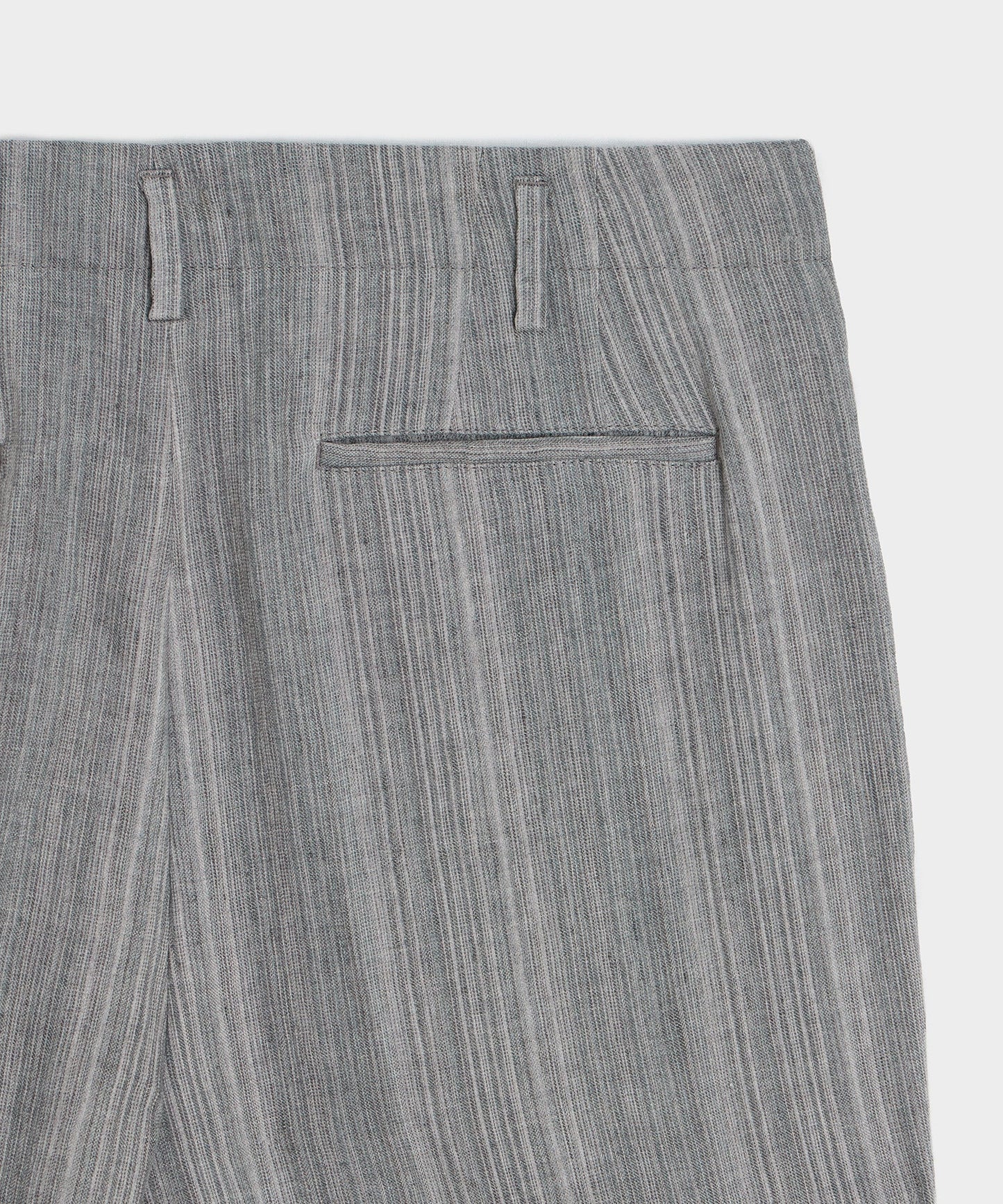 Todd Snyder Italian Multi-Stripe Linen Hollywood Trouser in Grey Grey