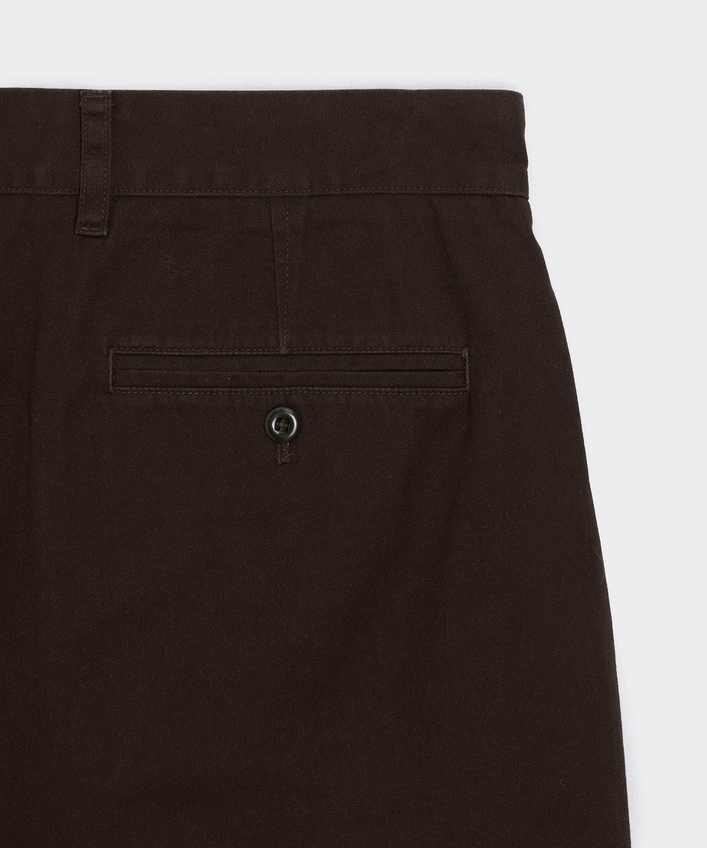 Todd Snyder 5" Cotton Officer Short in Dark Brown Dark Brown