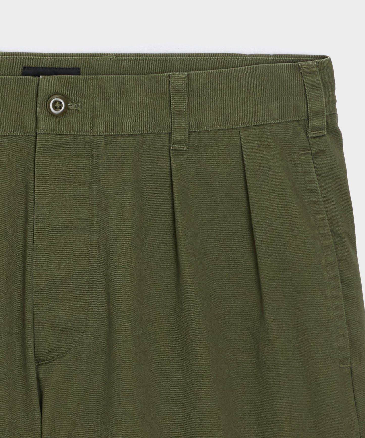 Todd Snyder 5" Cotton Officer Short in Olive Olive