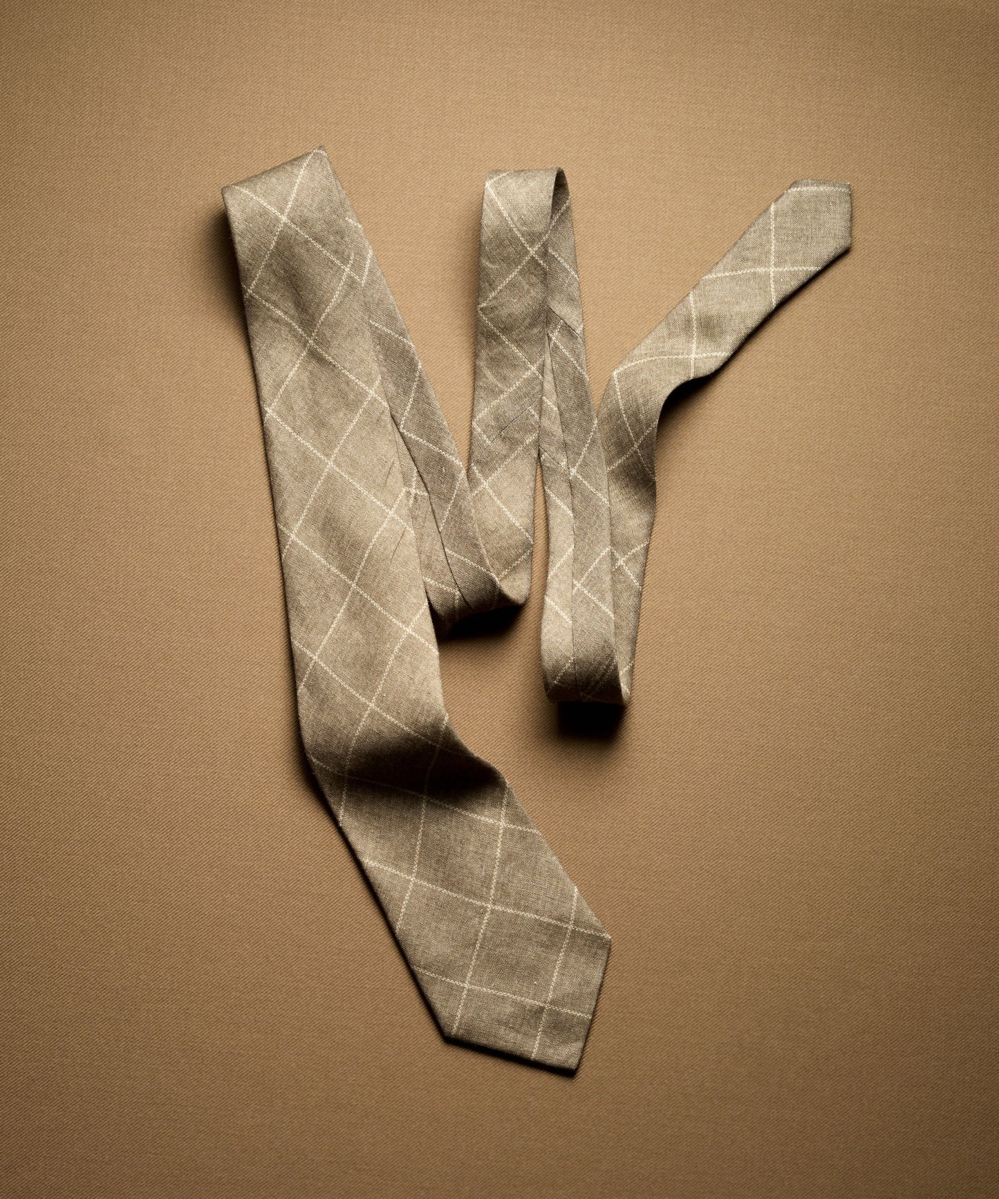 Todd Snyder 100% Linen Tie in Dark Brown Dark Brown