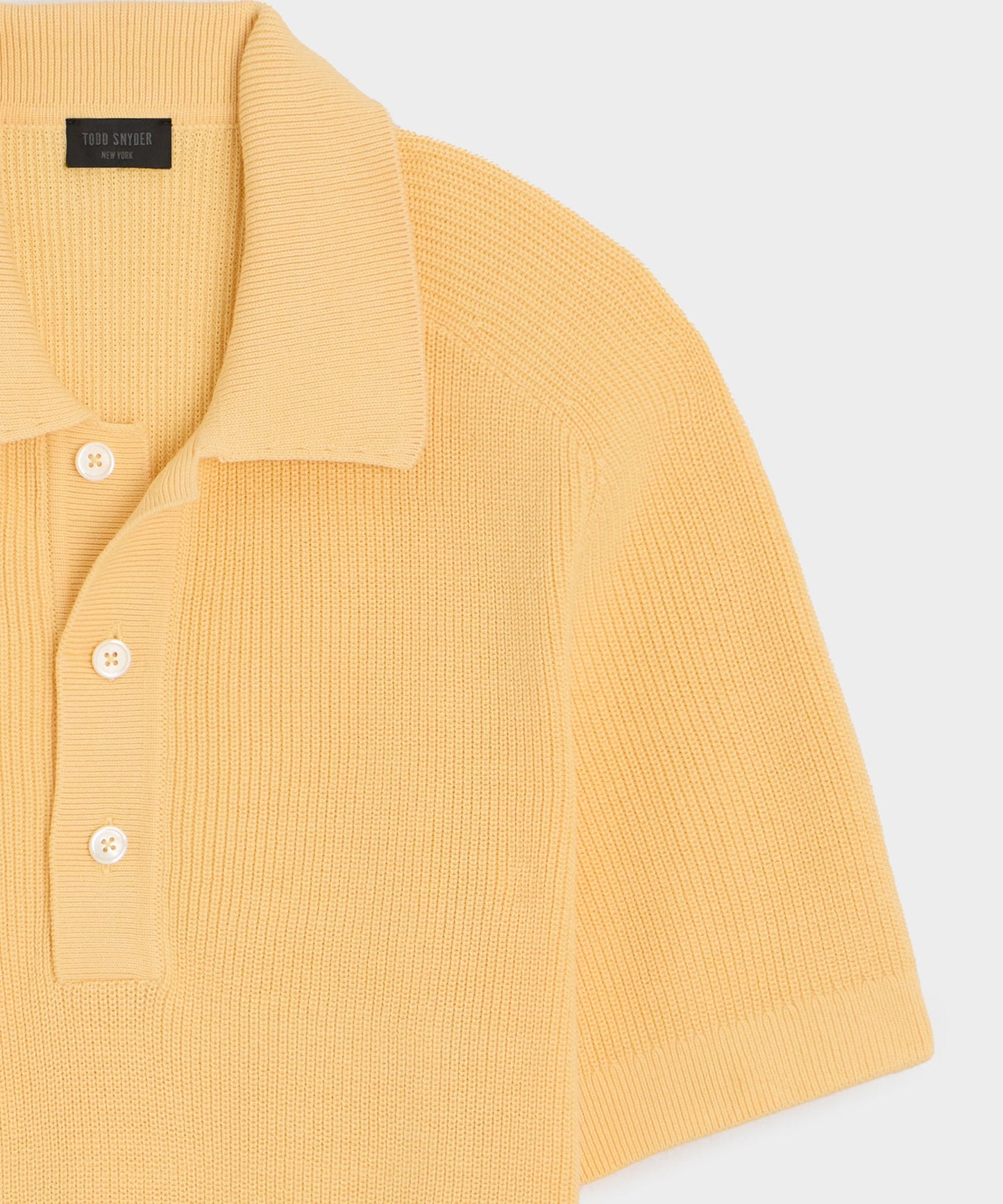 Todd Snyder Beechwood Sweater Polo in Sun Soaked Sun Soaked