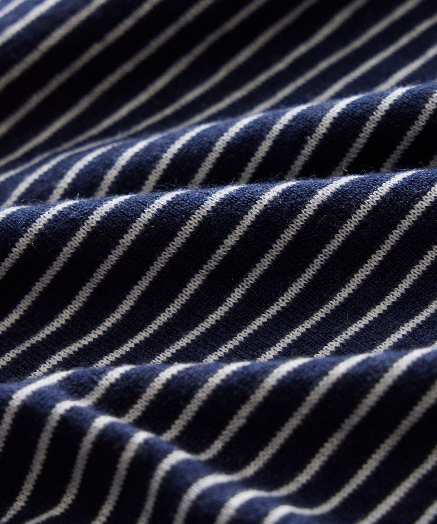 Todd Snyder Silk-Cashmere Crewneck Sweater in Navy Stripes Navy