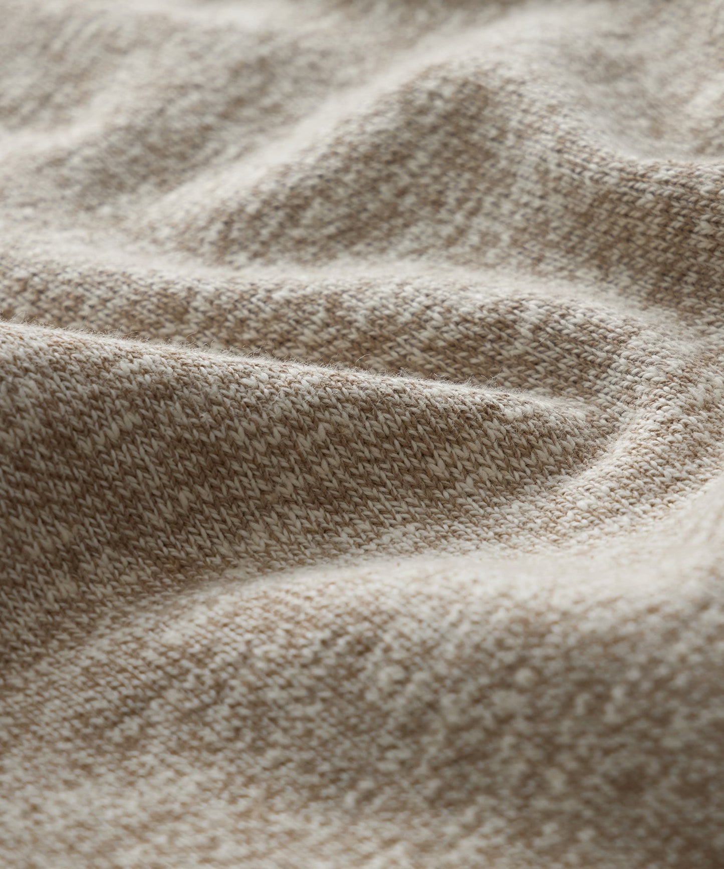 Todd Snyder Heathered Quarter-Zip Polo in Pumice Pumice