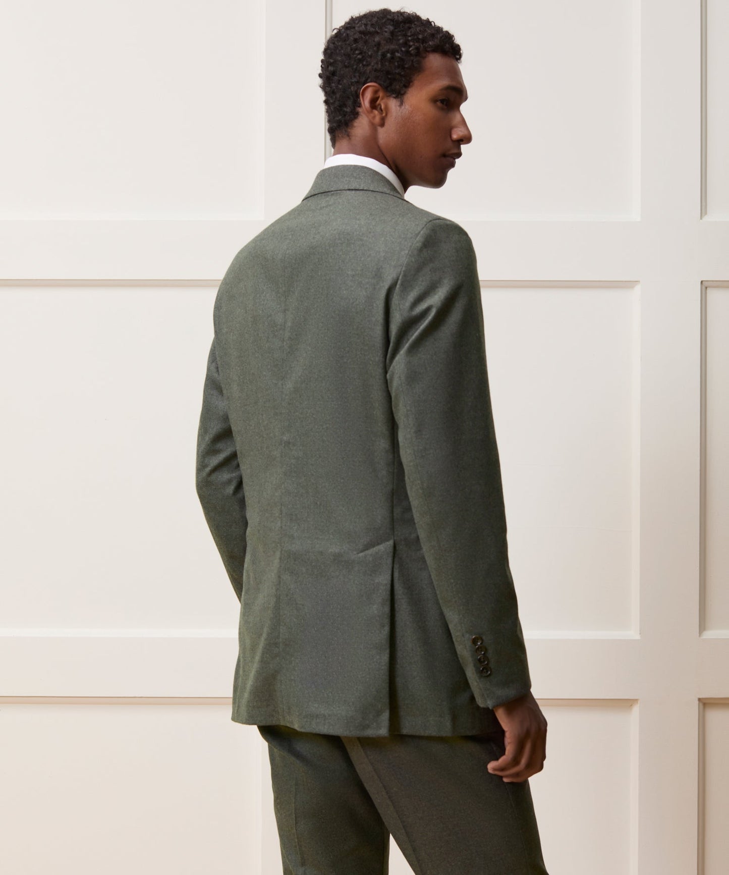Todd Snyder Italian Flannel Sutton Jacket in Oak Moss Oak Moss