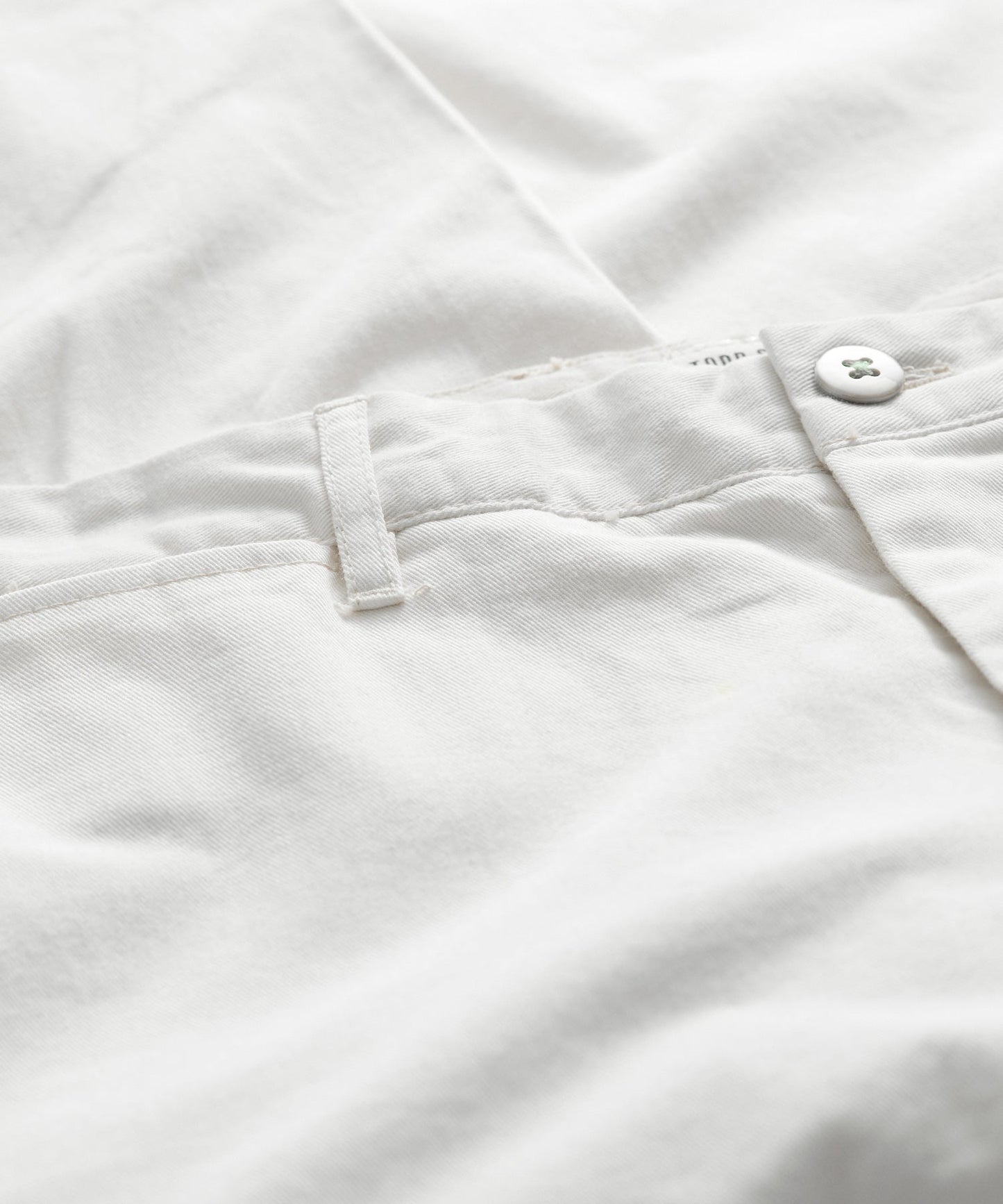Todd Snyder Relaxed Fit Japanese Selvedge Chino in White White