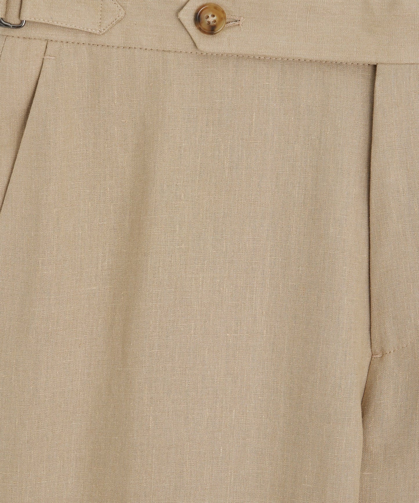 Todd Snyder Italian Linen Side Tab Trouser in Beige Beige