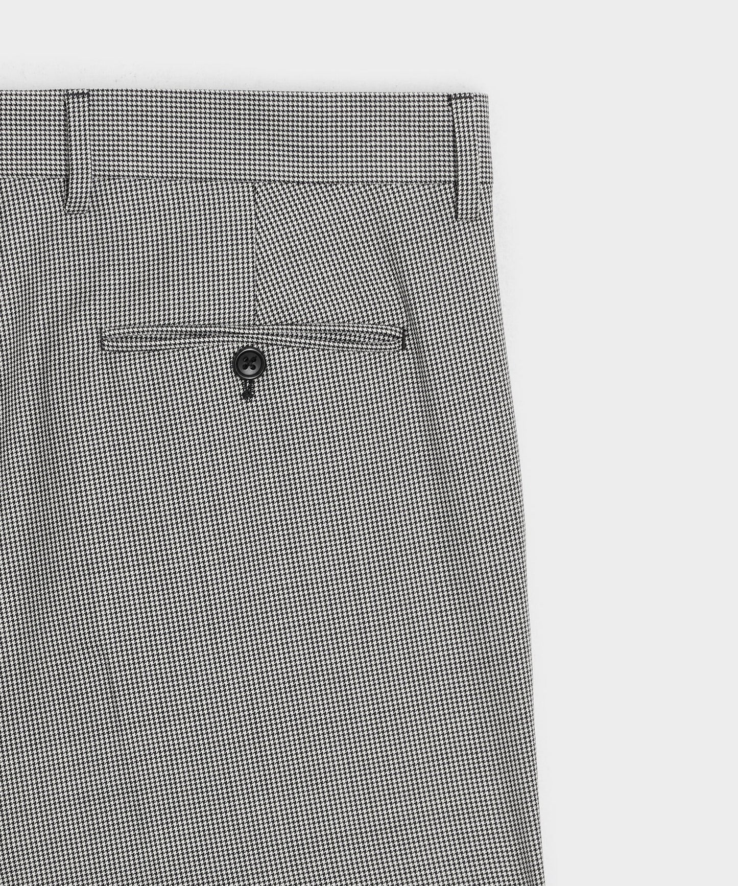 Todd Snyder Italian Wool Houndstooth Wythe Trouser in Cream Houndstooth Cream