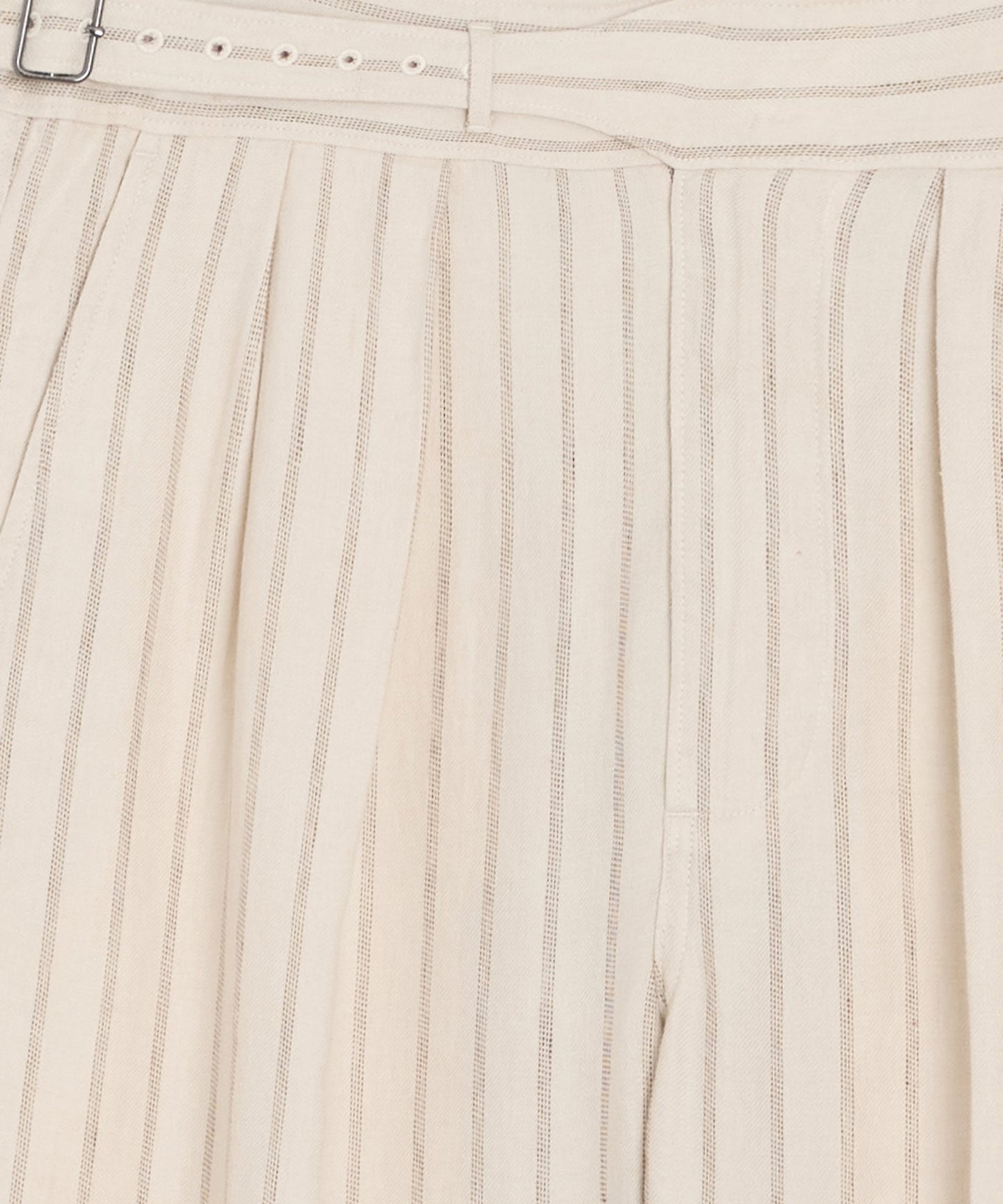 Todd Snyder Linen Gurkha Trouser in Cream Stripe Cream