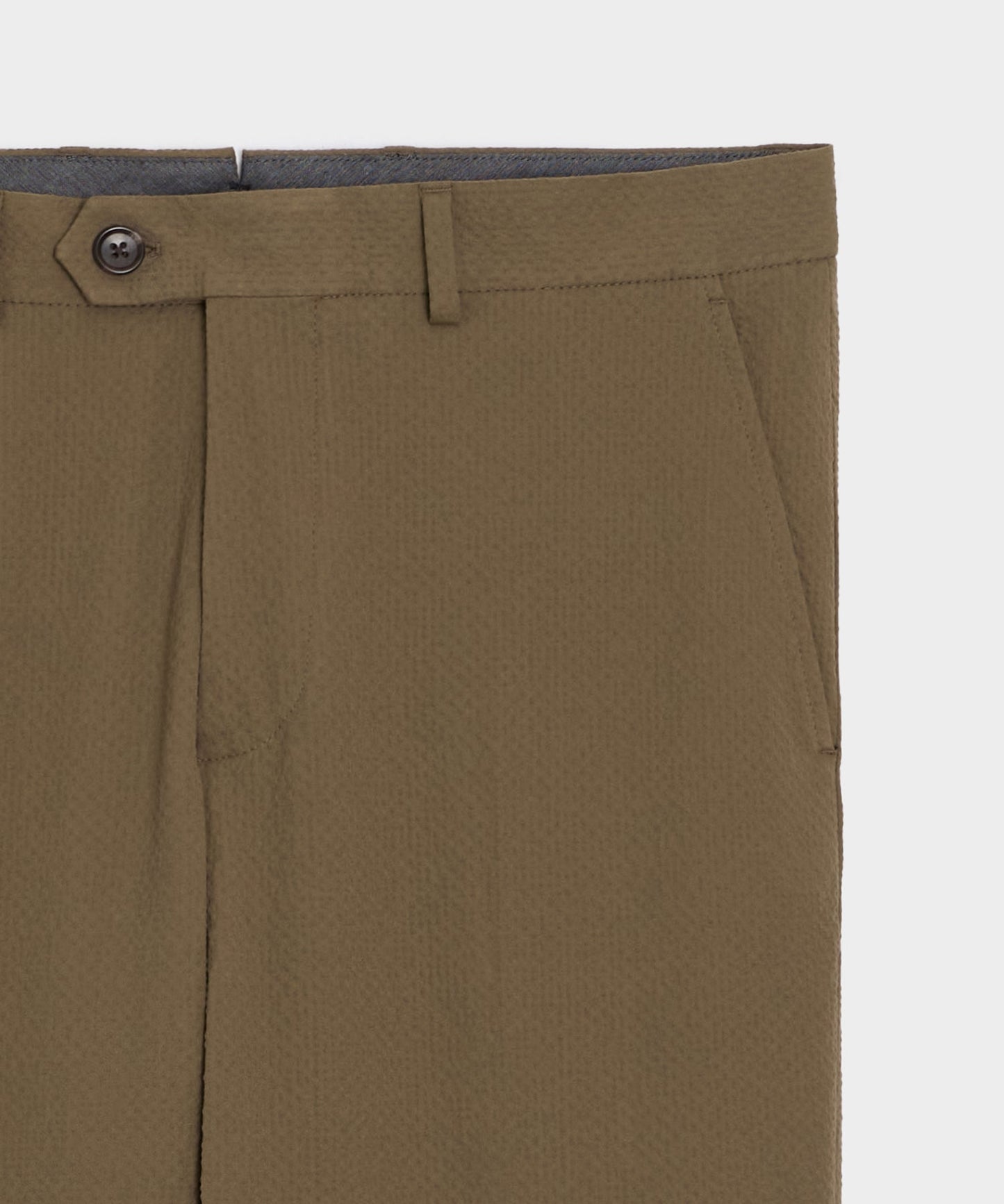 Todd Snyder Italian Seersucker Sutton Trouser in Tan Tan