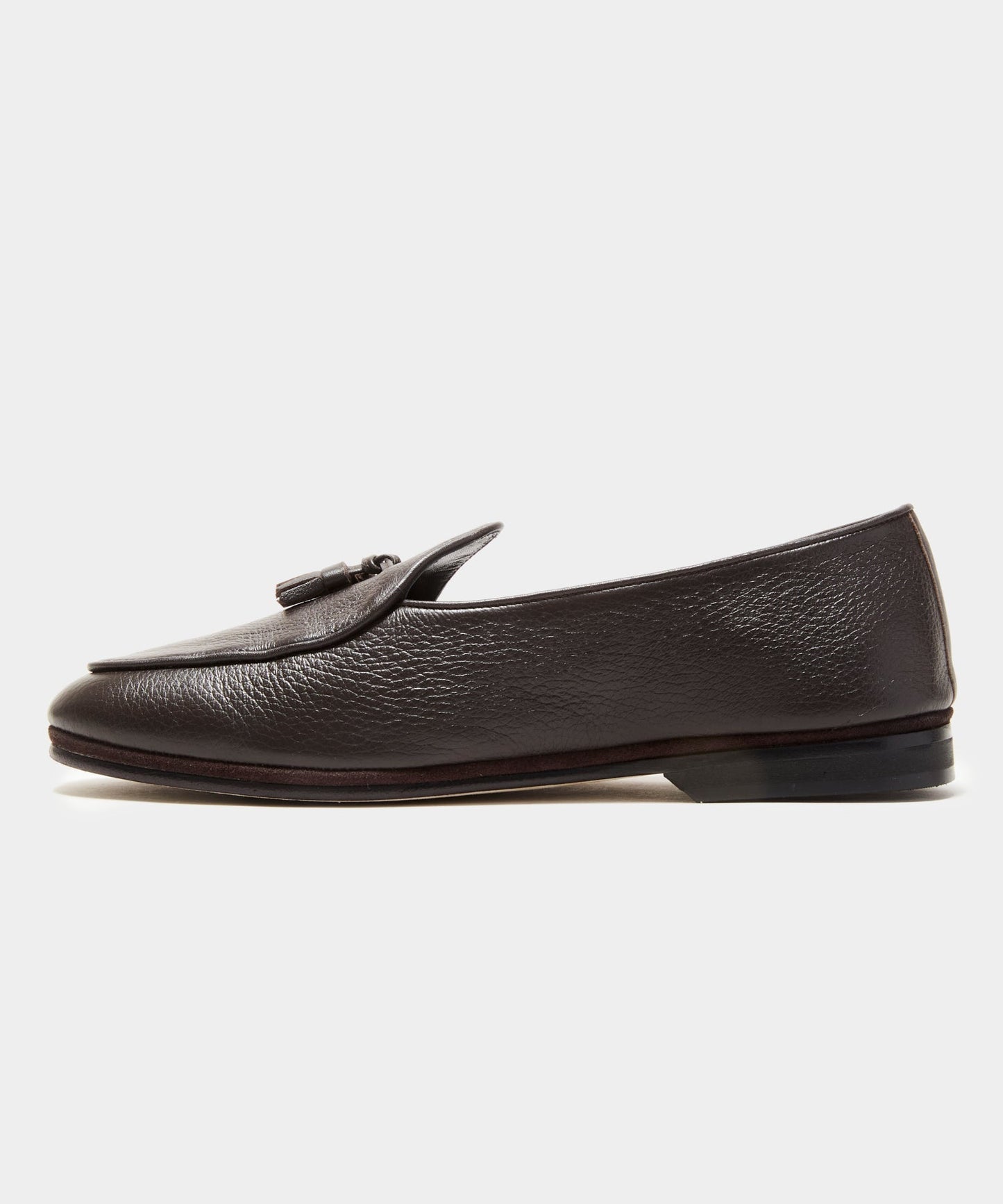 Todd Snyder Todd Snyder x Rubinacci Deer Leather Marphy Loafer in Brown Dark Brown