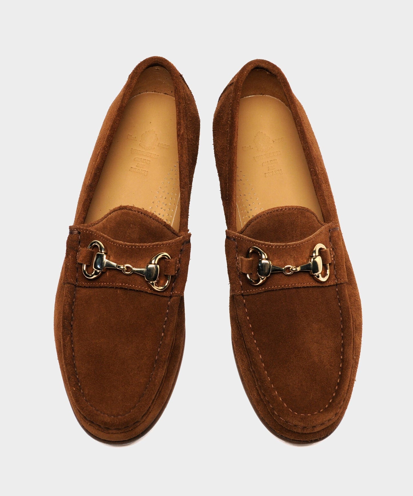 Todd Snyder Yuketen Moc Ischia Horsebit Suede Loafer in Snuff BROWN