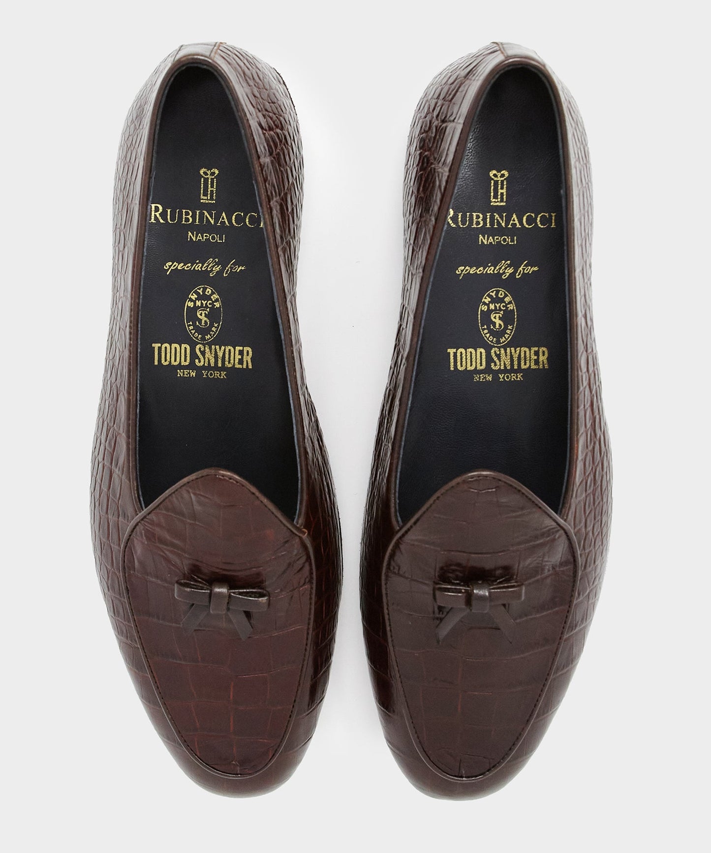 Todd Snyder Todd Snyder x Rubinacci Croc Marphy Loafer in Brown Brown