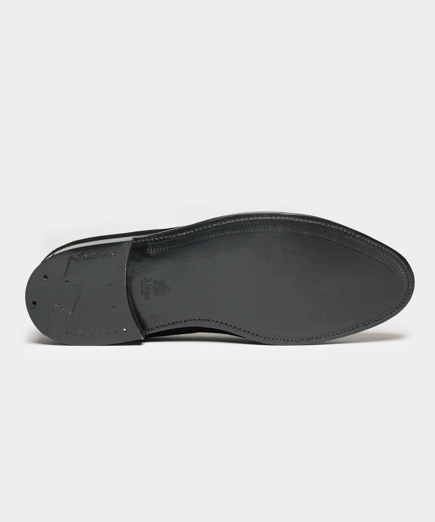 Todd Snyder Todd Snyder x Alden Suede Blackout Tassel Loafer Black