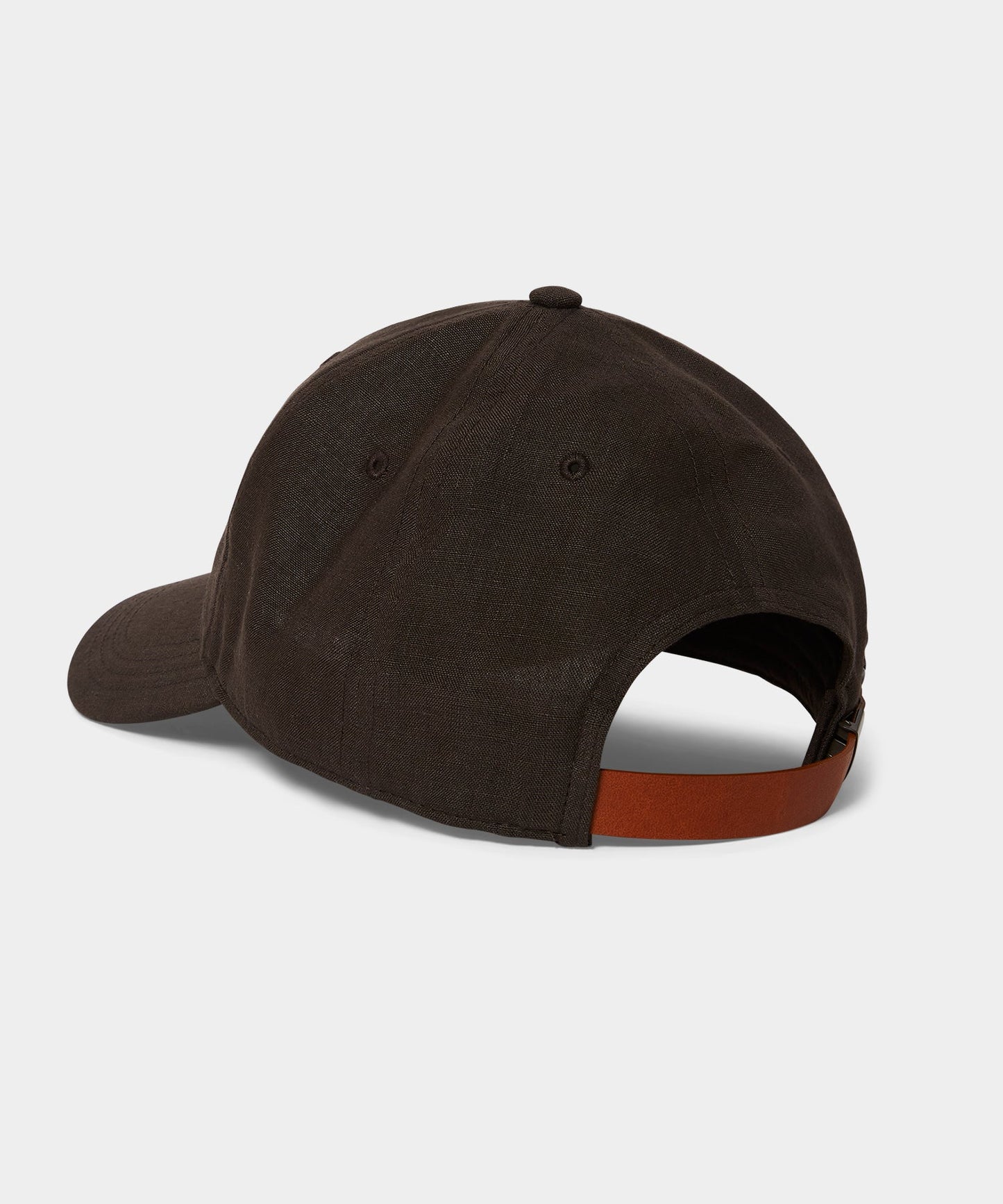 Todd Snyder Linen Dad Cap in Caviar Caviar