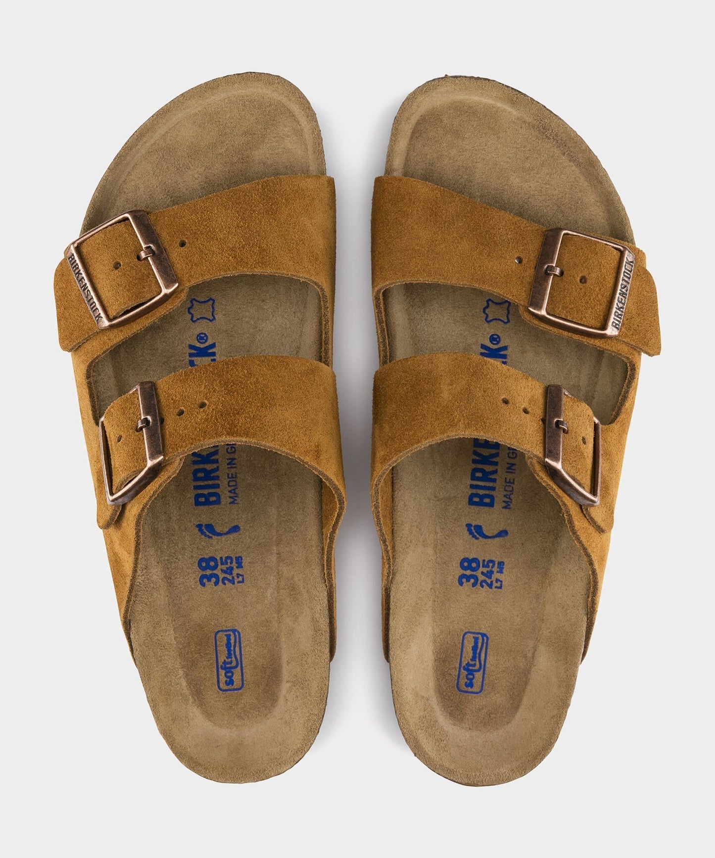 Todd Snyder Birkenstock Arizona Soft-Footbed Sandal in Mink Suede Mink