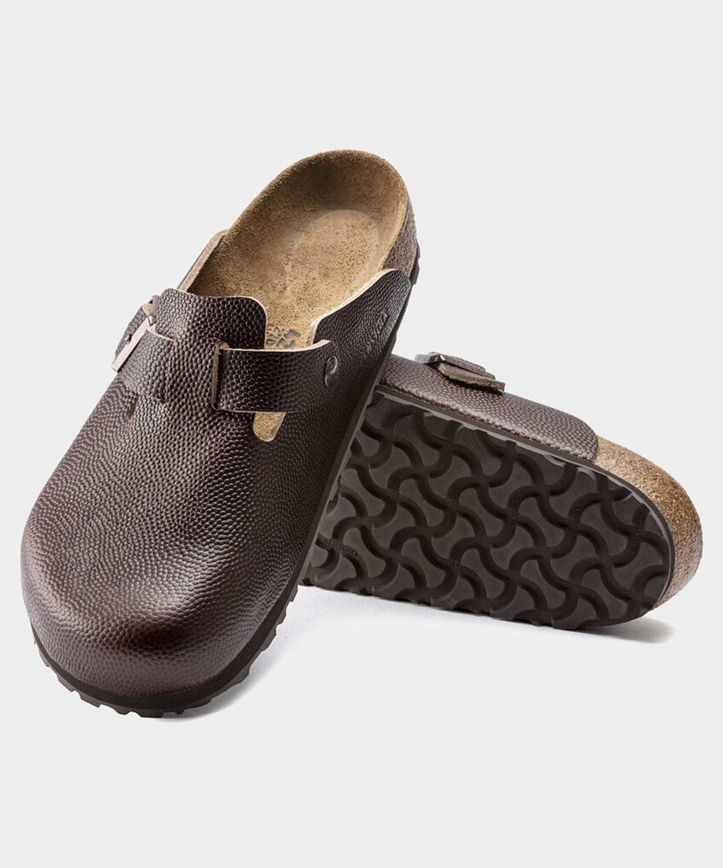 Todd Snyder Birkenstock Boston Grip in Roast Horween Leather Dark Brown