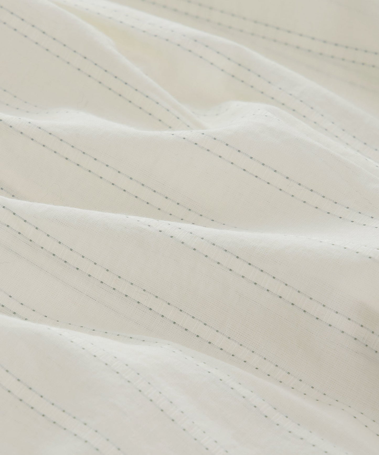 Todd Snyder Brushed Poplin Camp Collar Shirt in White Stripe White