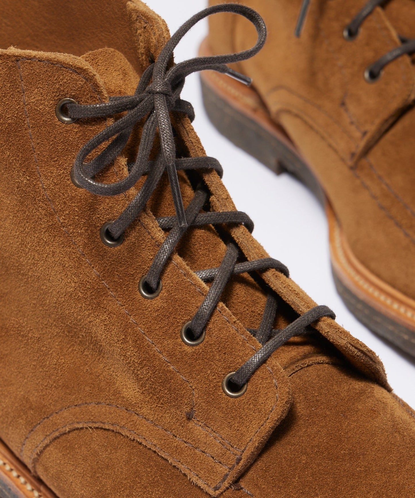Todd Snyder Todd Snyder x Sanders Apron Suede Boot in Tobacco TOBACCO