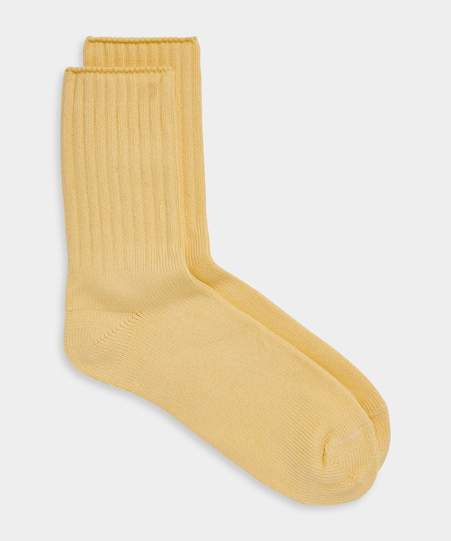 Todd Snyder Cotton Ankle Sock in Pale Yellow Pale Yellow