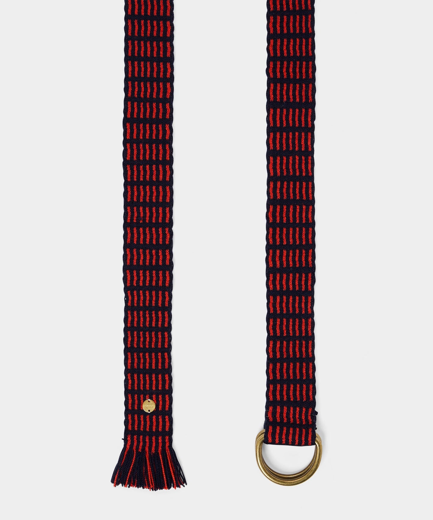 Todd Snyder Guanábana O-Ring Fabric Belt in Navy Navy