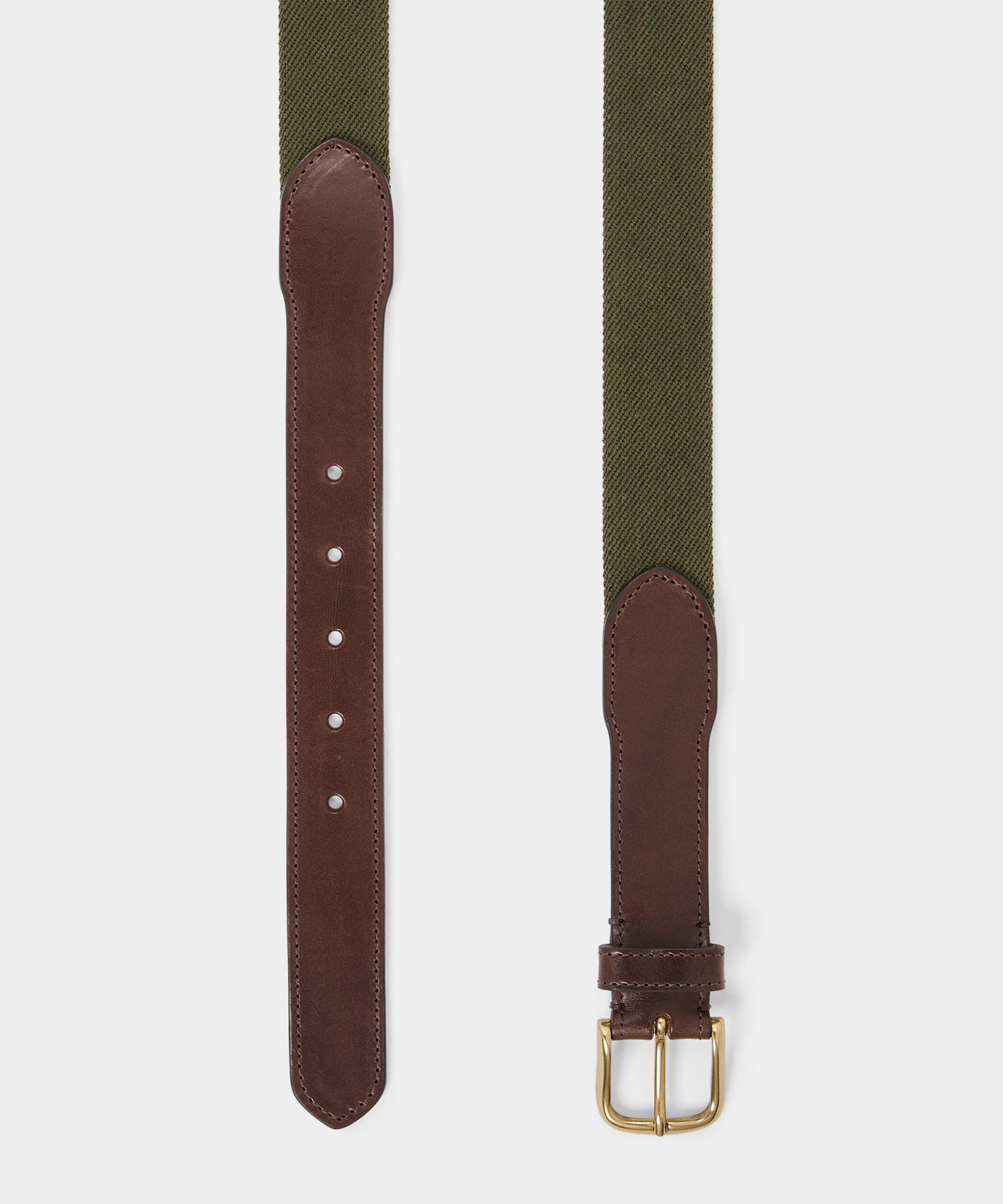 Todd Snyder Italian Webbed Cotton Belt Tent Green
