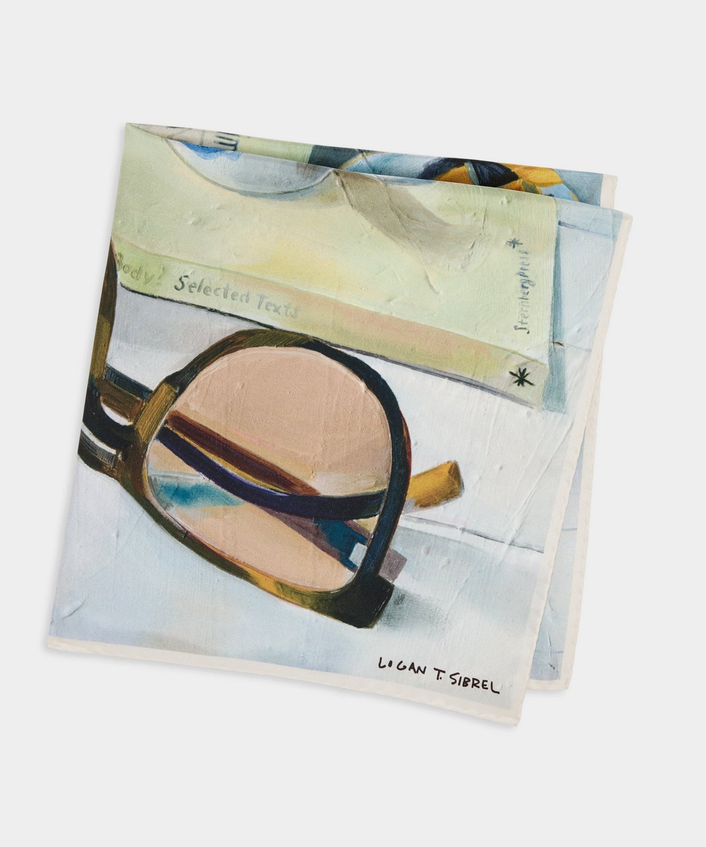 Todd Snyder Artist Series: Logan Sibrel Silk Scarf in Heather Fog Heather Fog