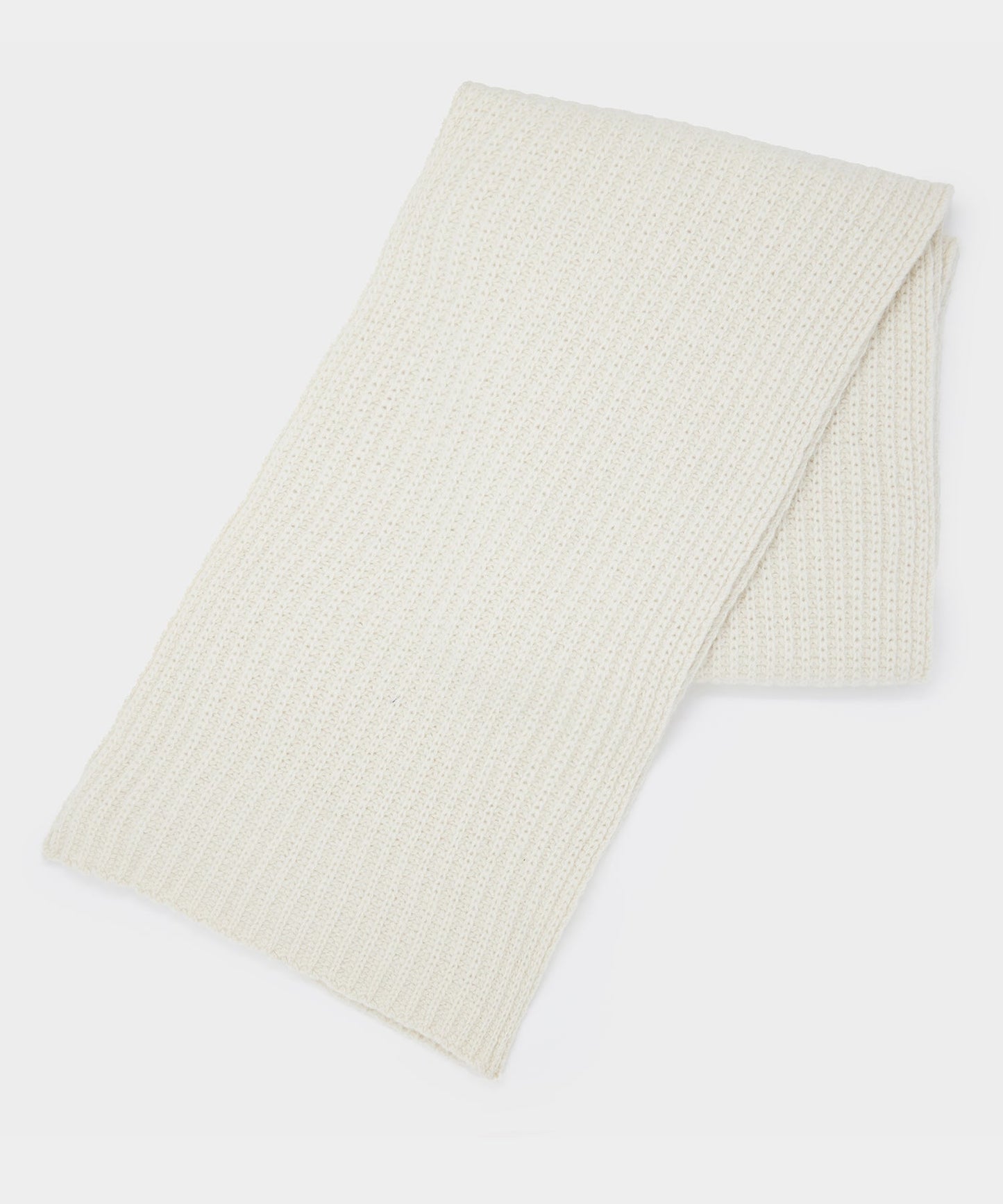 Todd Snyder Recycled Cashmere Scarf Half Cardigan Stitch in Cream Cream