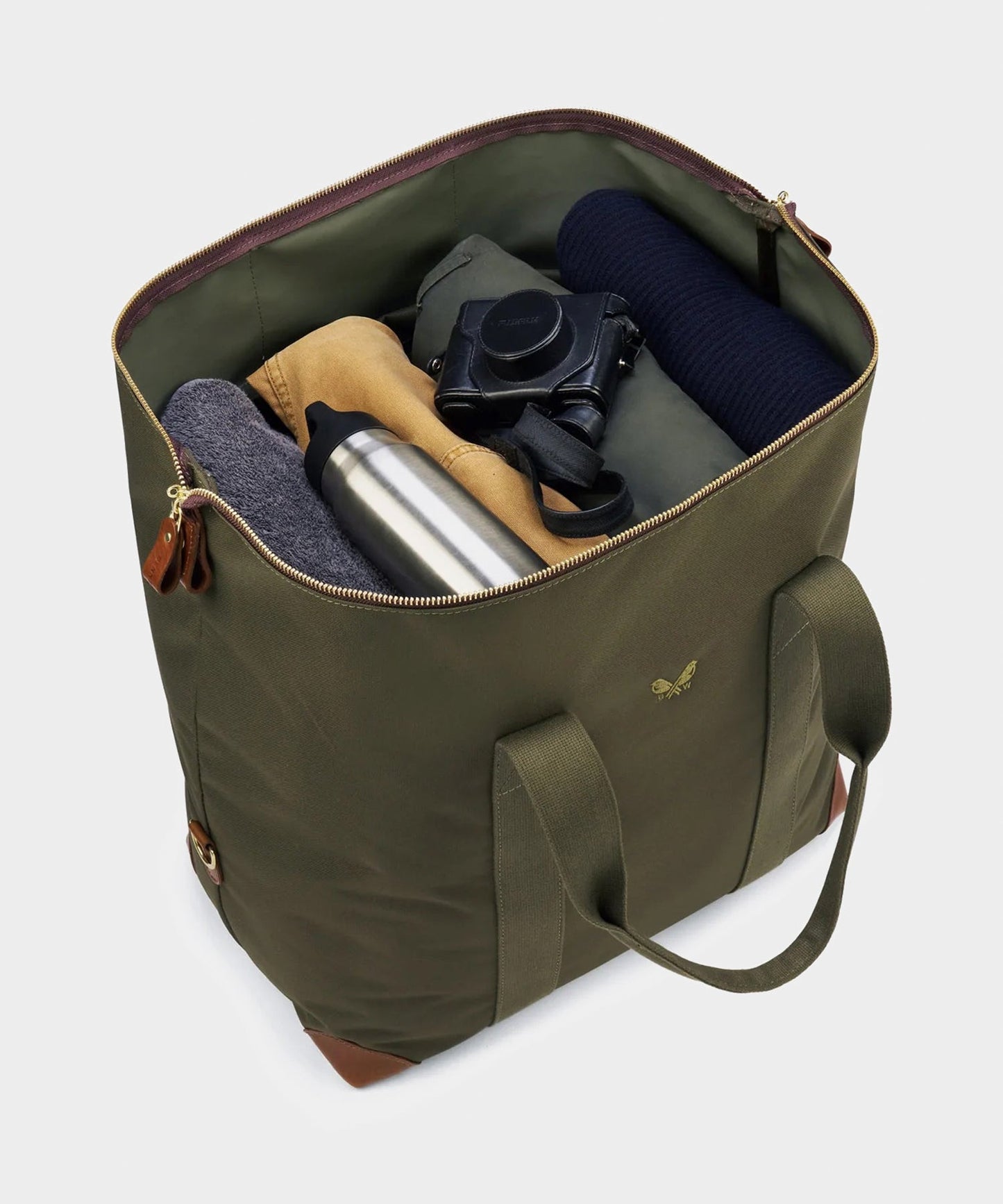 Todd Snyder Bennett Winch Nylon Medium Cargo Bag in Olive Olive