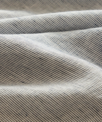 Todd Snyder Linen Popover Shirt in Blue Stripe Blue