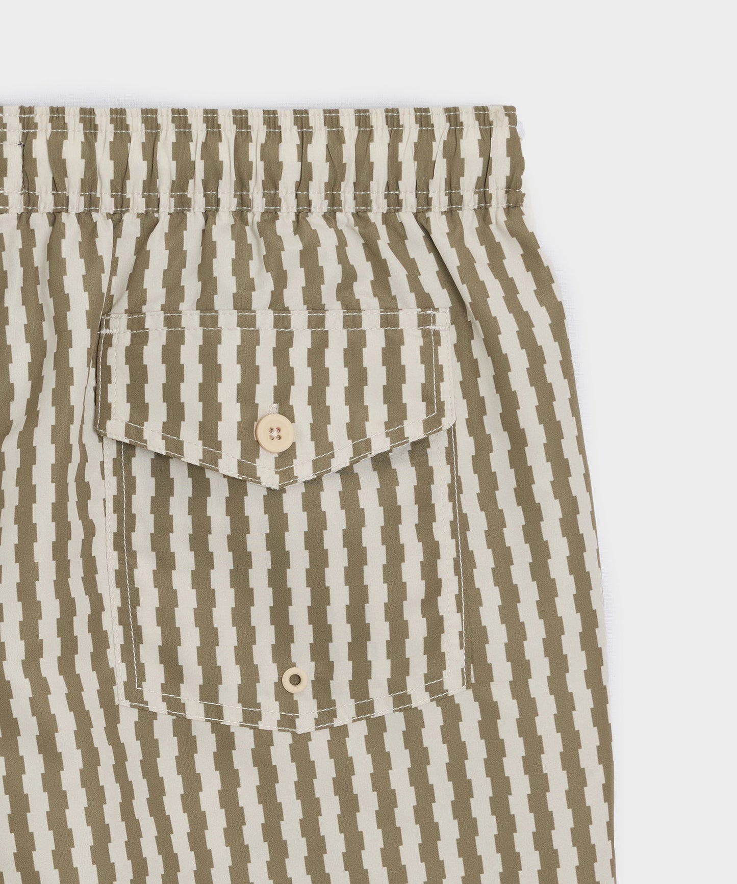 Todd Snyder 5" Montauk Swim Trunk in Olive Olive