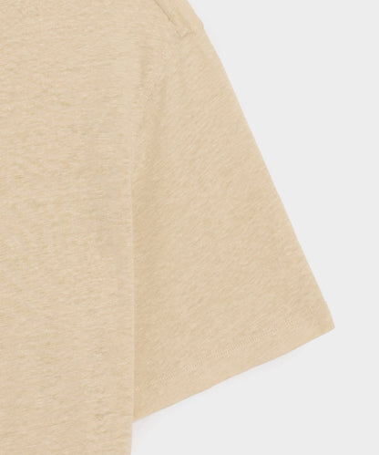 Todd Snyder Linen Henley in Sand Dollar Sand Dollar