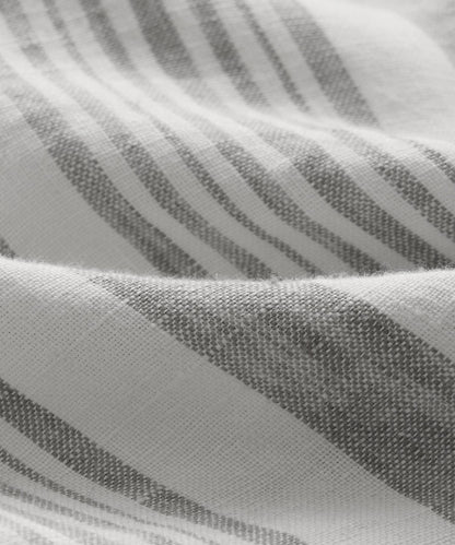 Todd Snyder 5" Linen Beachcomber Short in Grey Stripe Grey Stripe