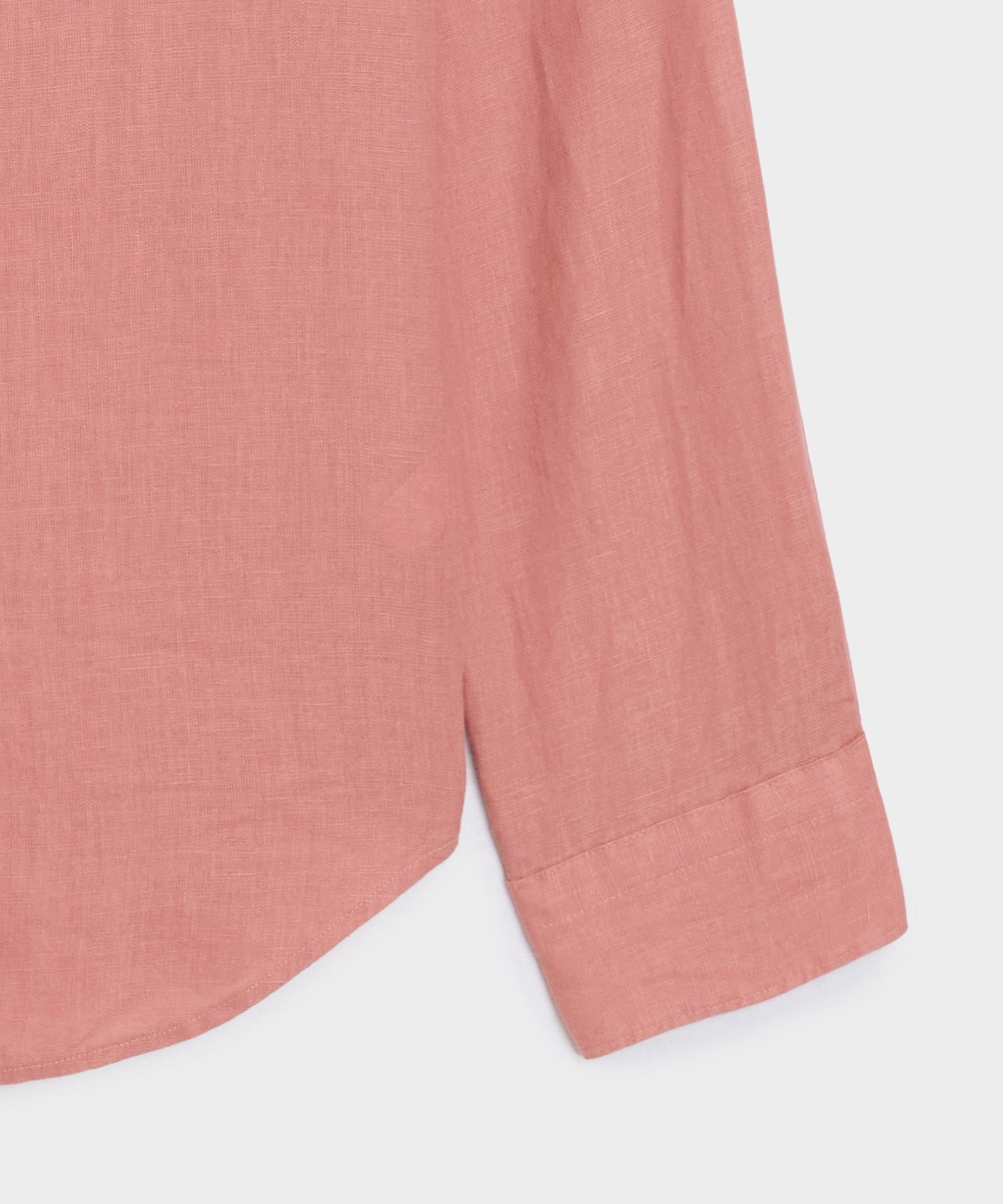 Todd Snyder Slim Sea Soft Irish Linen Point Collar Shirt in Blush Blush