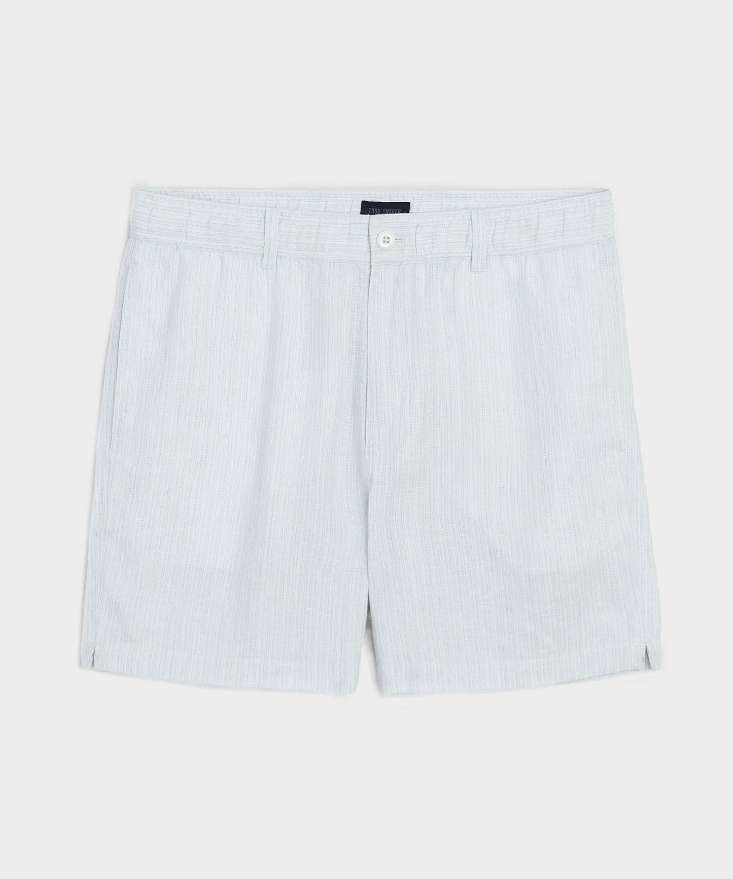 Todd Snyder 5" Linen Beachcomber Short in Light Indigo Stripe Light Indigo Stripe
