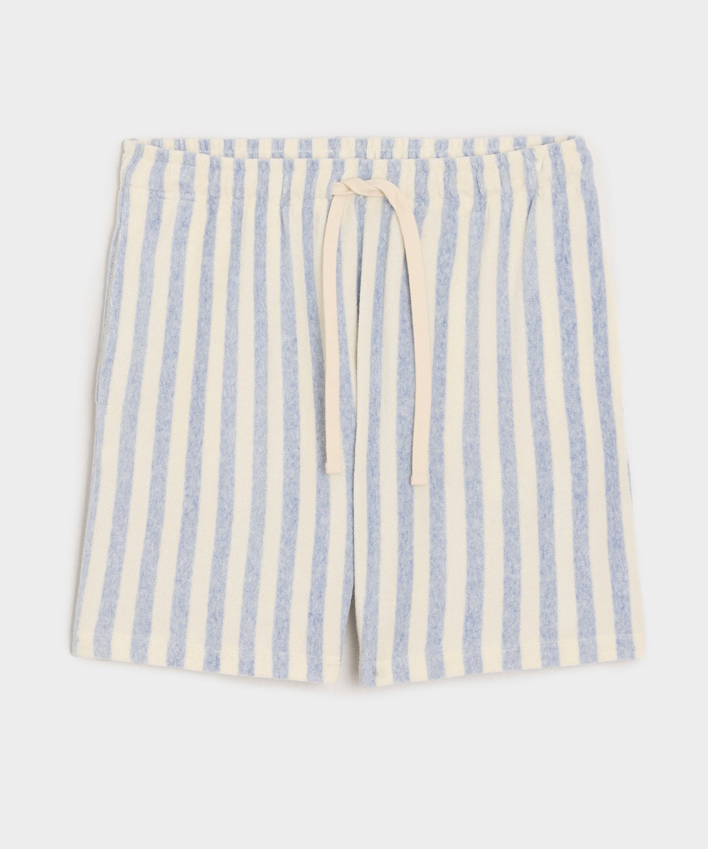 Todd Snyder 6" Striped Terry Short in Light Blue Light Blue