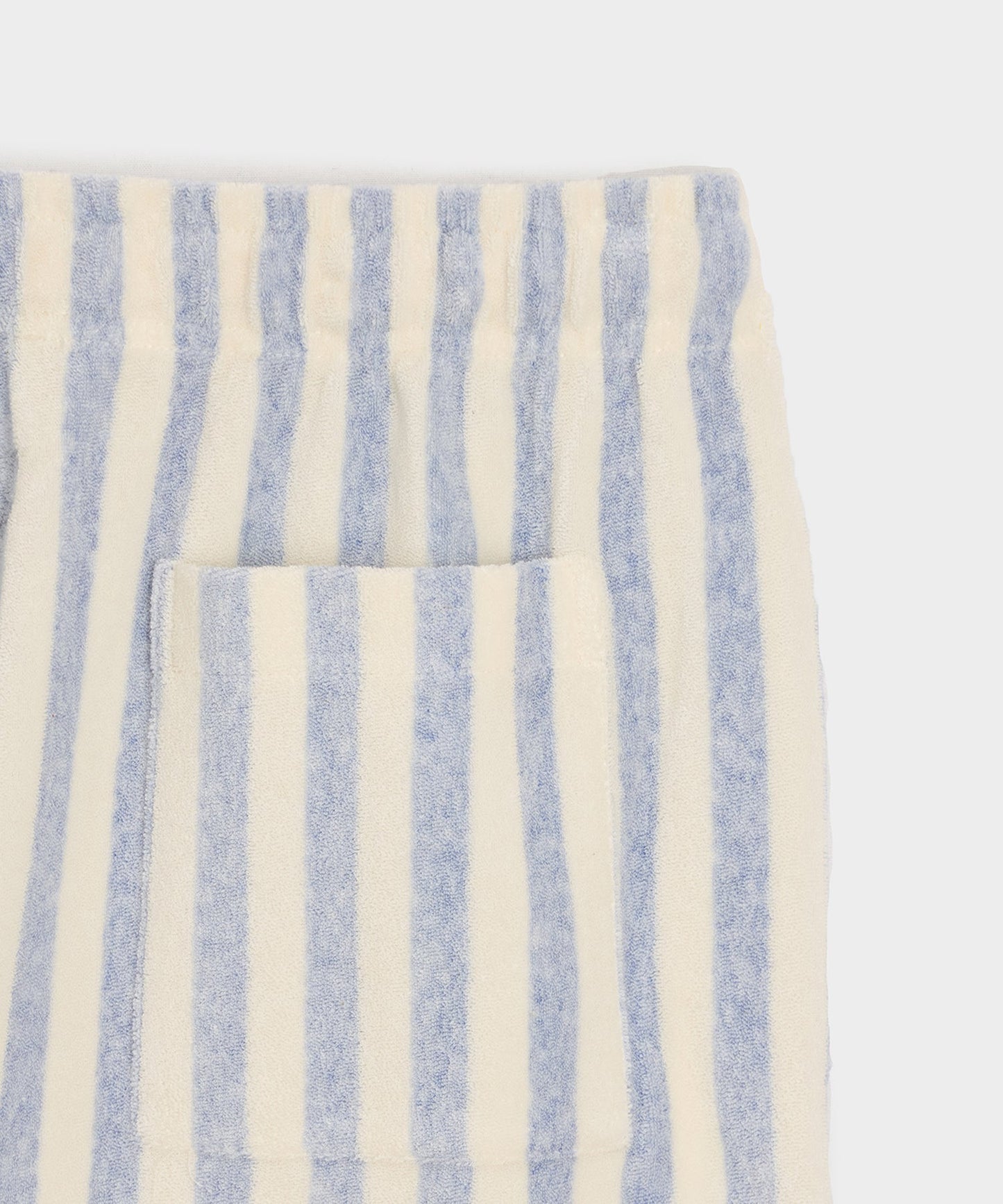 Todd Snyder 6" Striped Terry Short in Light Blue Light Blue