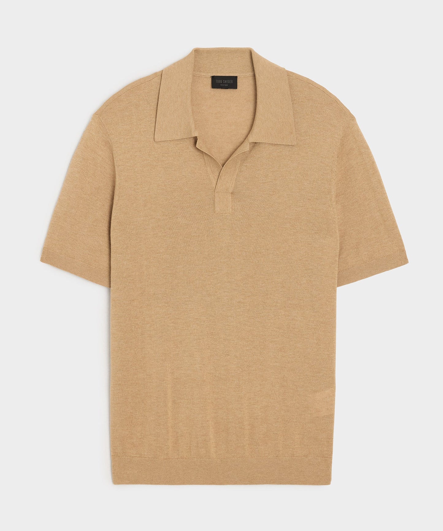 Todd Snyder Silk-Cashmere Montauk Sweater Polo in Beach Walk Beach Walk