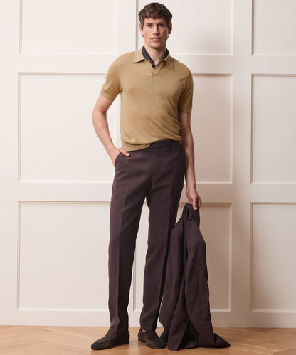 Todd Snyder Silk-Cashmere Montauk Sweater Polo in Beach Walk Beach Walk