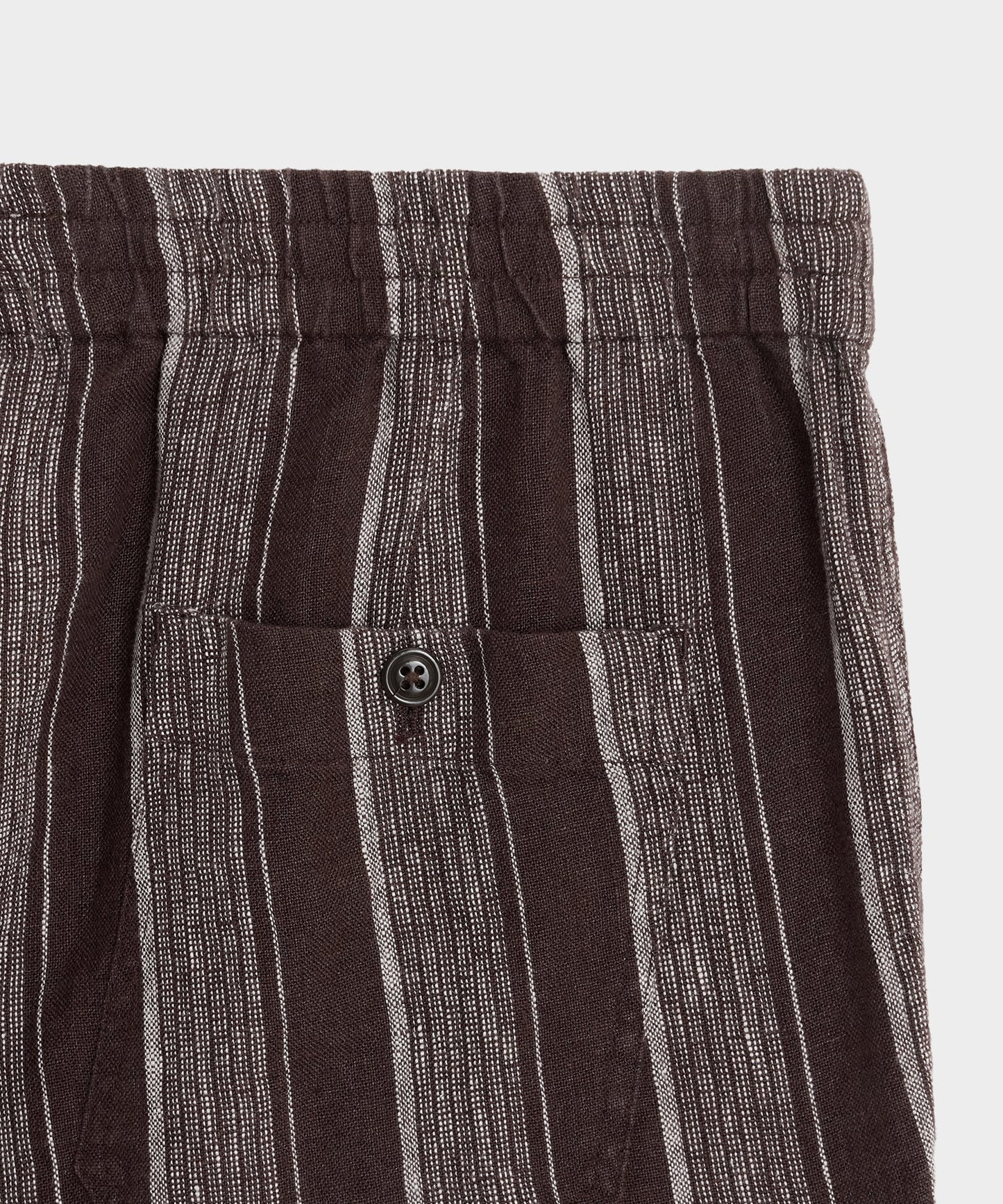 Todd Snyder Linen Beach Pant in Burgundy Stripe Burgundy Stripe