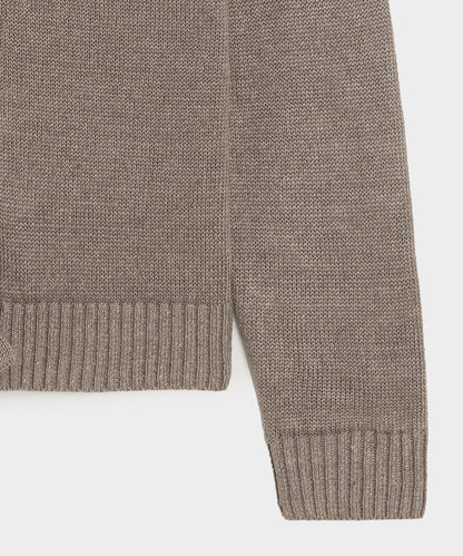 Todd Snyder Linen Cardigan in Weathered Timber Weathered Timber