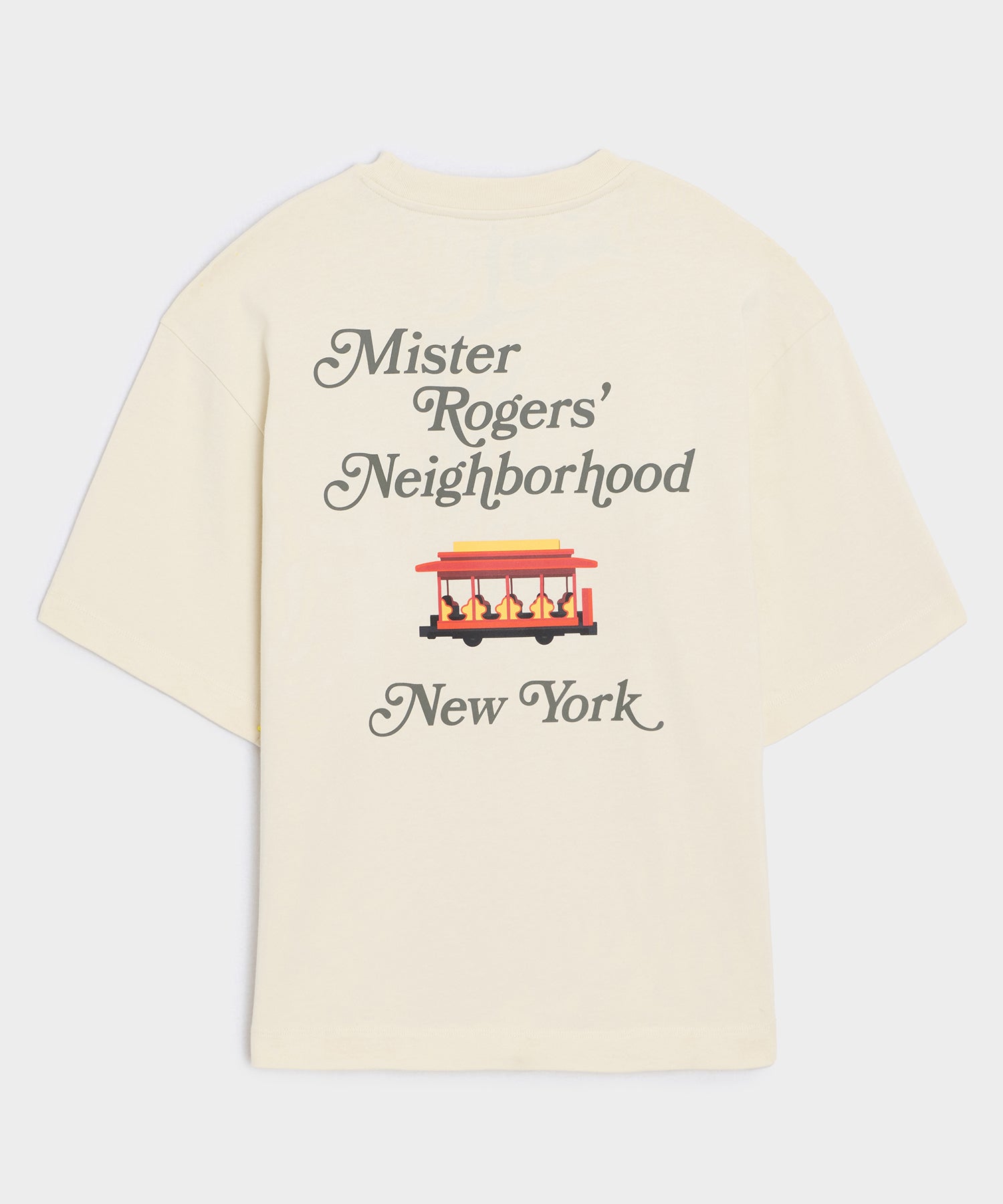 Todd Snyder Todd Snyder x Mister Rogers' Neighborhood Trolley Tee in Chalk New York City Chalk