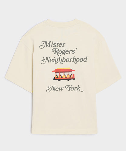 Todd Snyder Todd Snyder x Mister Rogers' Neighborhood Trolley Tee in Chalk New York City Chalk