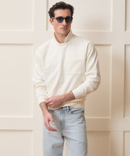 Todd Snyder Foundation Pocket Sweatshirt in Bisque Bisque