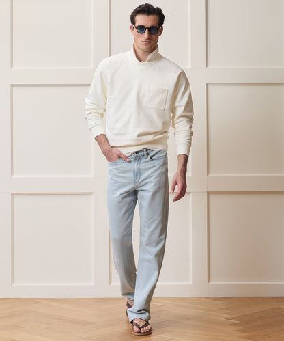 Todd Snyder Foundation Pocket Sweatshirt in Bisque Bisque
