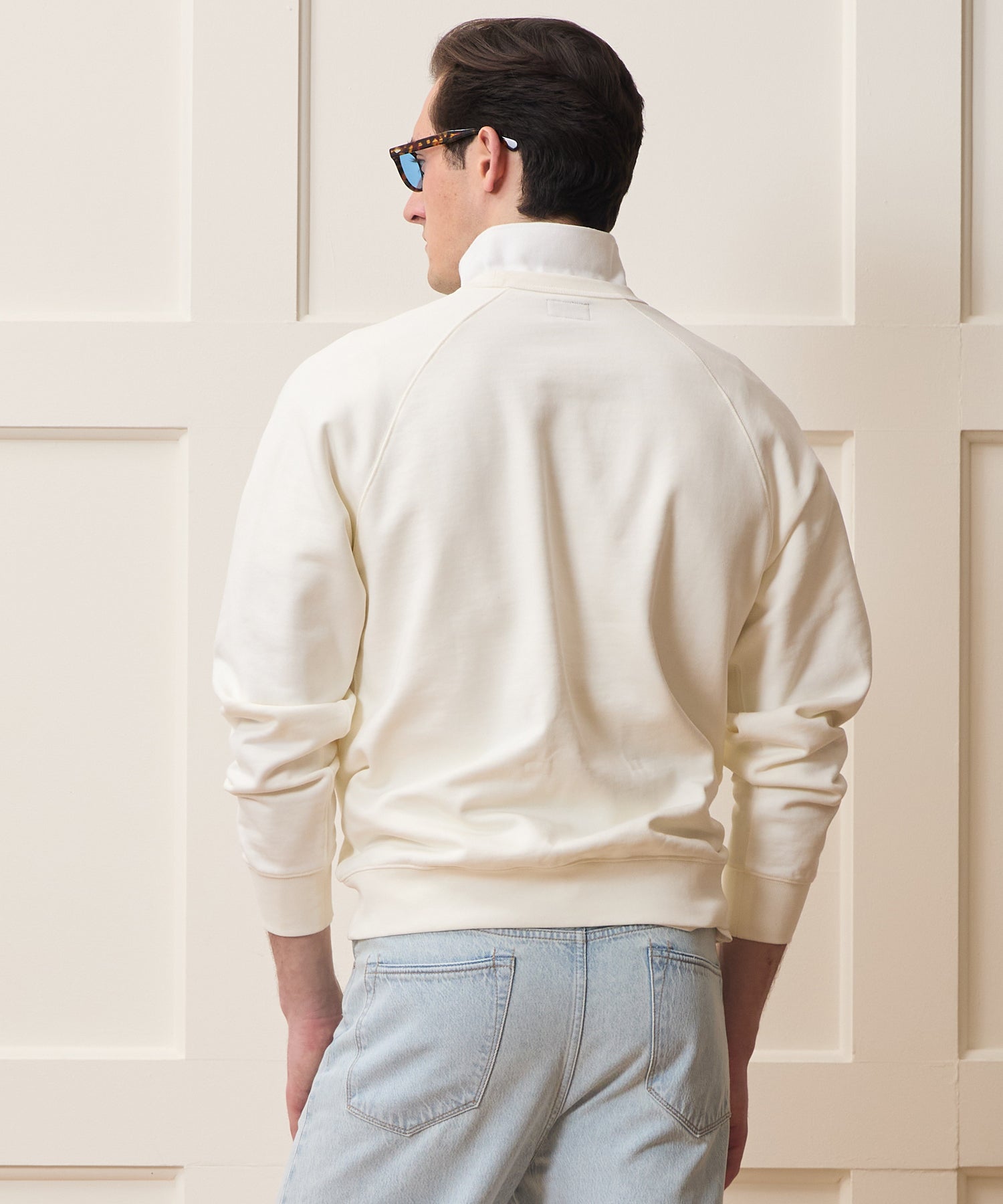 Todd Snyder Foundation Pocket Sweatshirt in Bisque Bisque