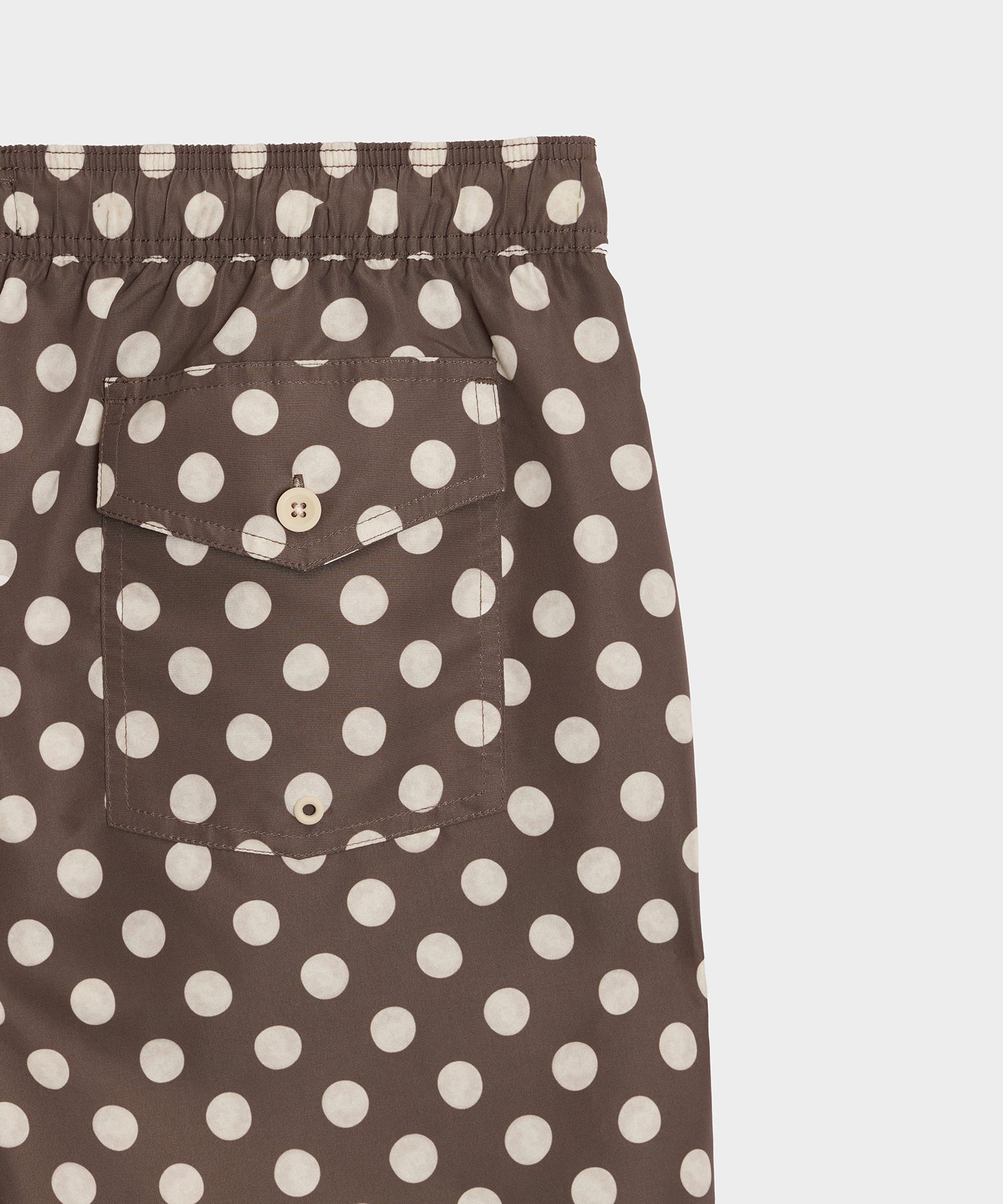 Todd Snyder 5" Montauk Swim Trunk Brown Dot