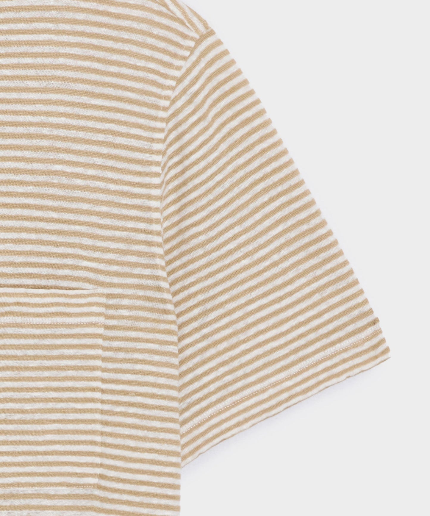Todd Snyder Linen Pocket Tee in Beach Walk Stripe Beach Walk