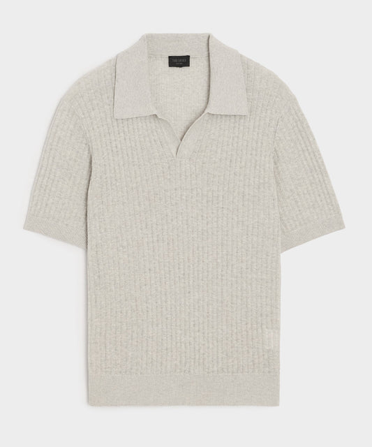 Todd Snyder Tide Montauk Sweater Polo in Dusty Steel Dusty Steel